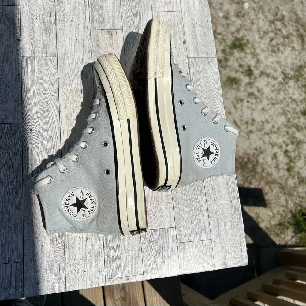 Converse Chuck 70 High Ghosted Light Blue Egret A03447C Women's 7 Men's 5